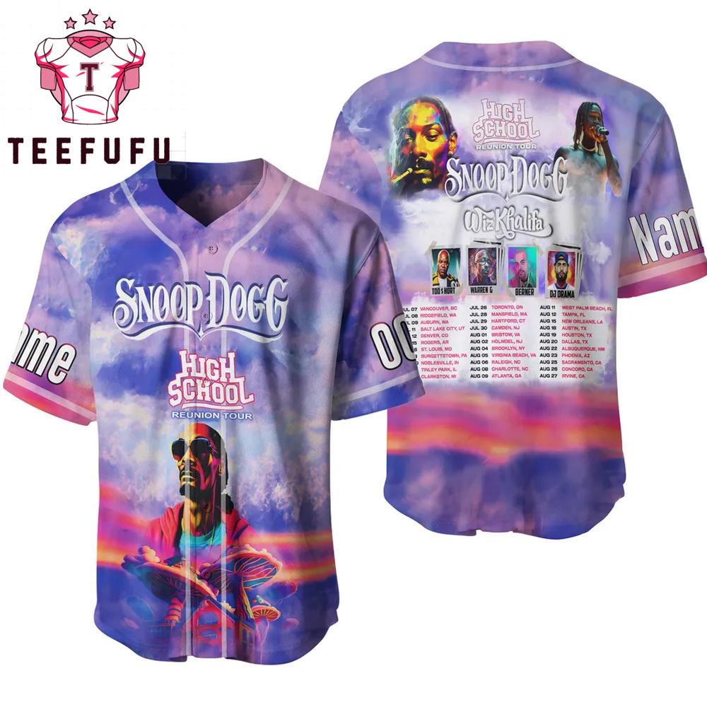 Snoop Dogg High School Reunion Tour Baseball Jersey