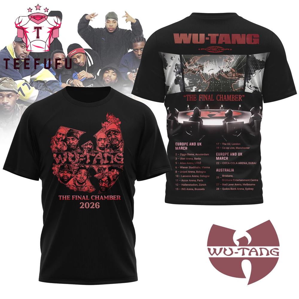 Wu Tang Clan The Final Chamber 2026 Tour New 3D Shirt